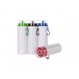 28oz/850ml Sublimation Aluminum Bottle w / Color Lid (White) (10/pack)